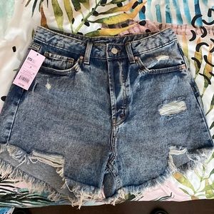 NWT Wild Fable Highest Rise Distressed Shorts